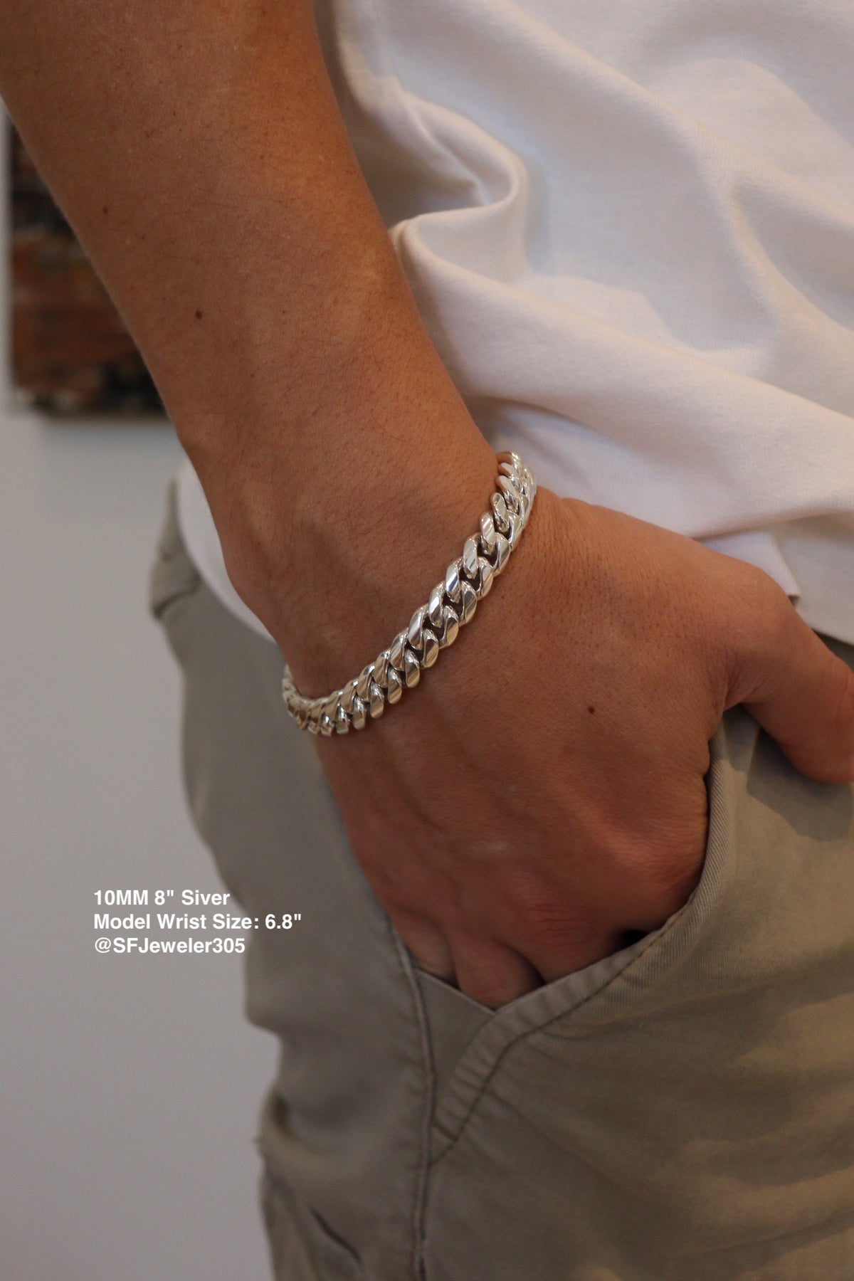 10MM Miami Cuban Link Bracelet – Premium .999 Silver