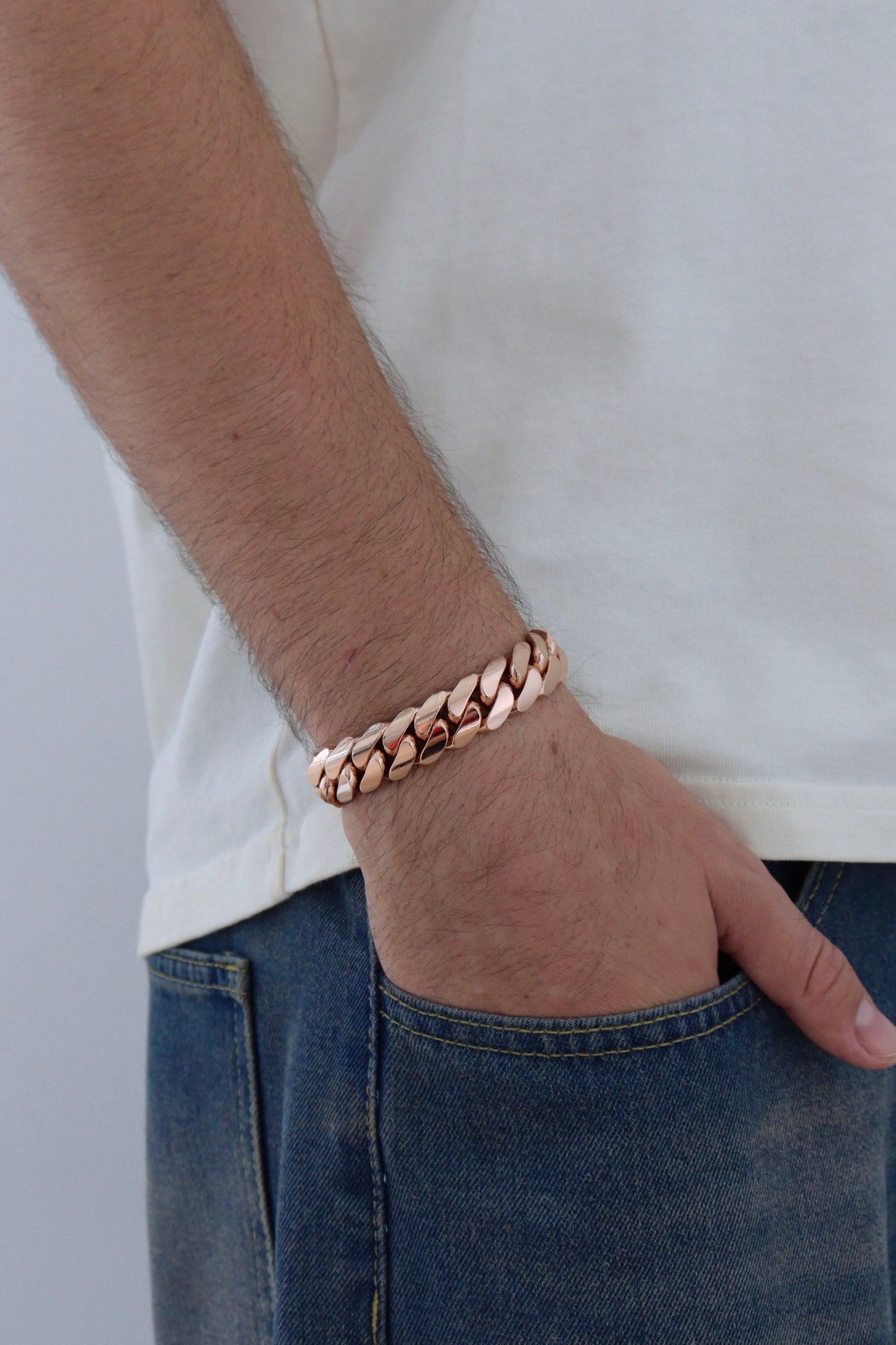 14MM Miami Cuban Link Bracelet – Premium 14k Gold Over .999 Silver