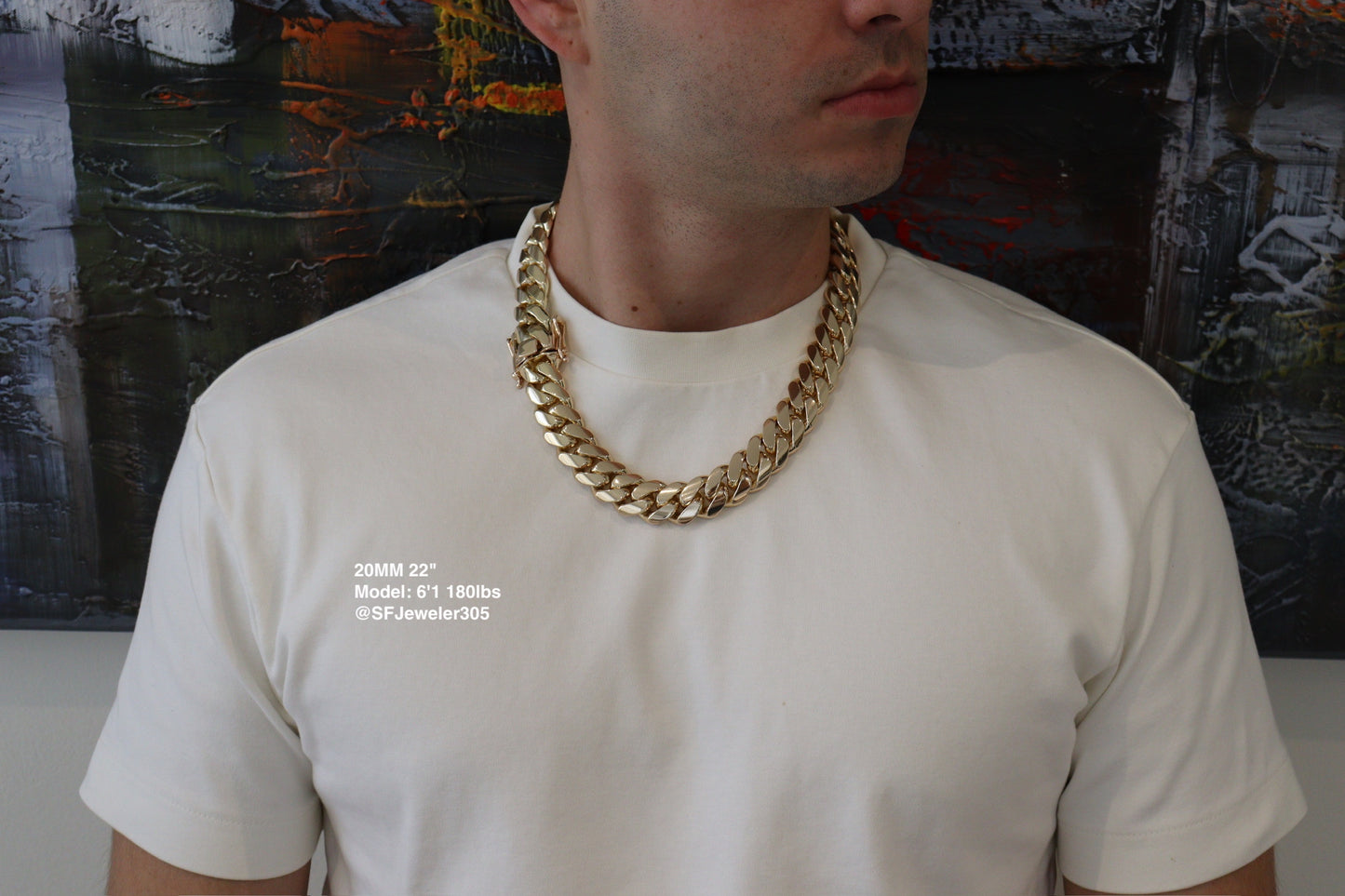 20MM Miami Cuban Link Chain – Premium 14k Gold Over .999 Silver