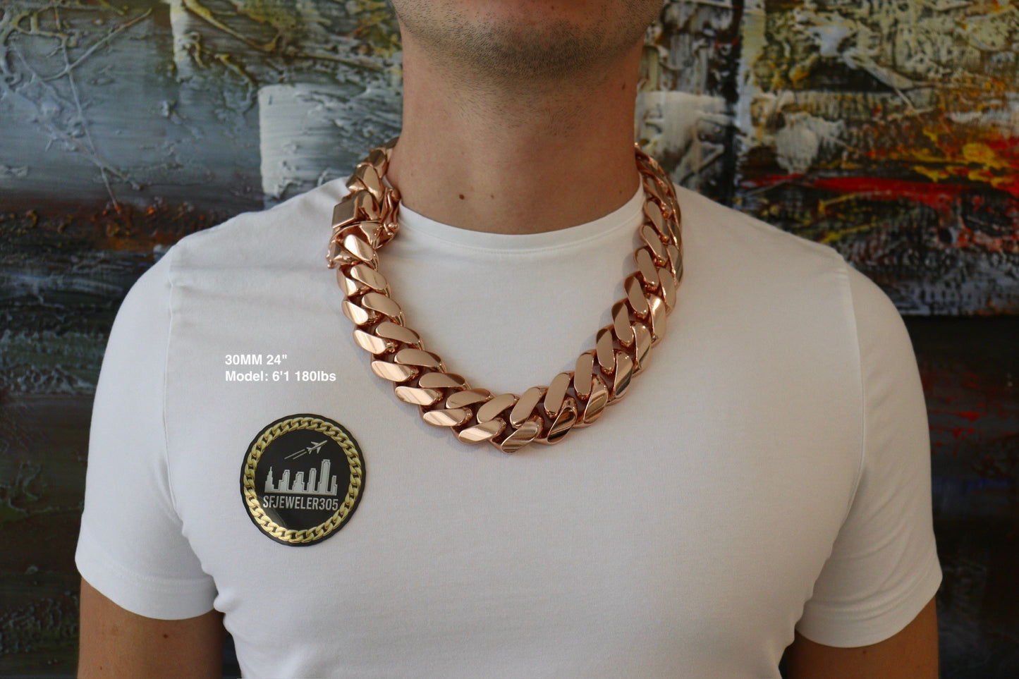 30MM Miami Cuban Link Chain – Premium 14k Gold Over .999 Silver