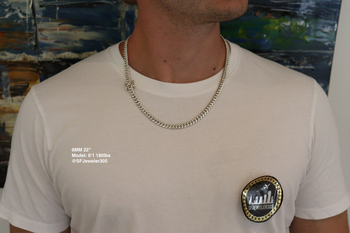 6MM Miami Cuban Link Chain – Silver
