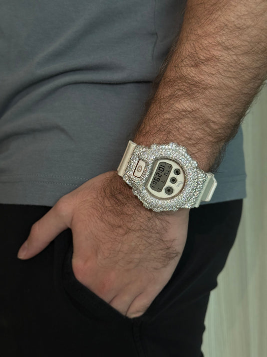 G-SHOCK (41MM) + VVS1 Moissnaite Stones