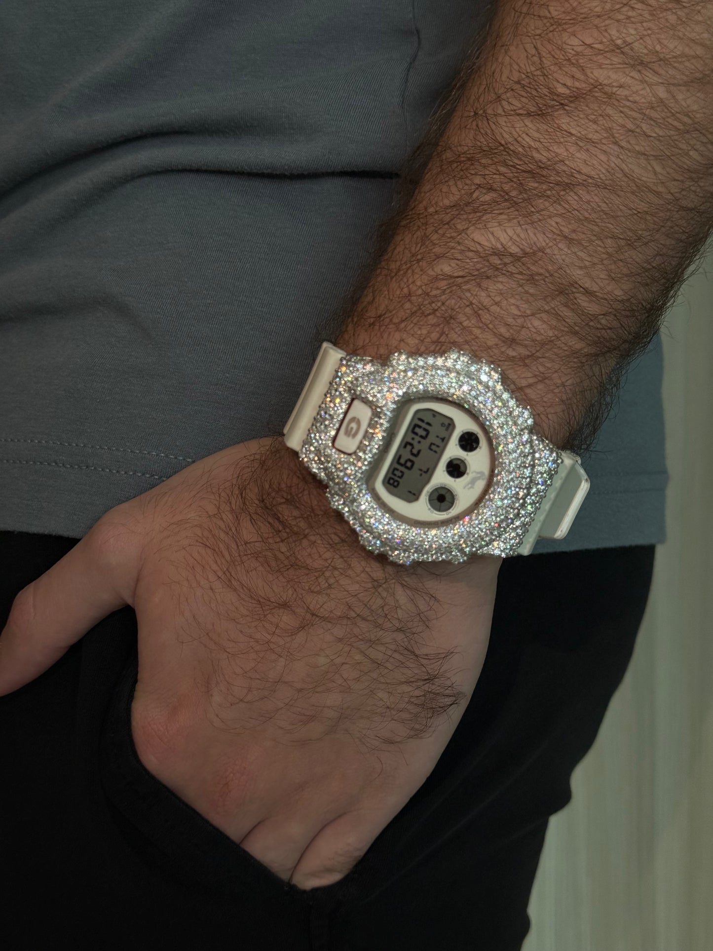 G-SHOCK (41MM) + VVS1 Moissnaite Stones