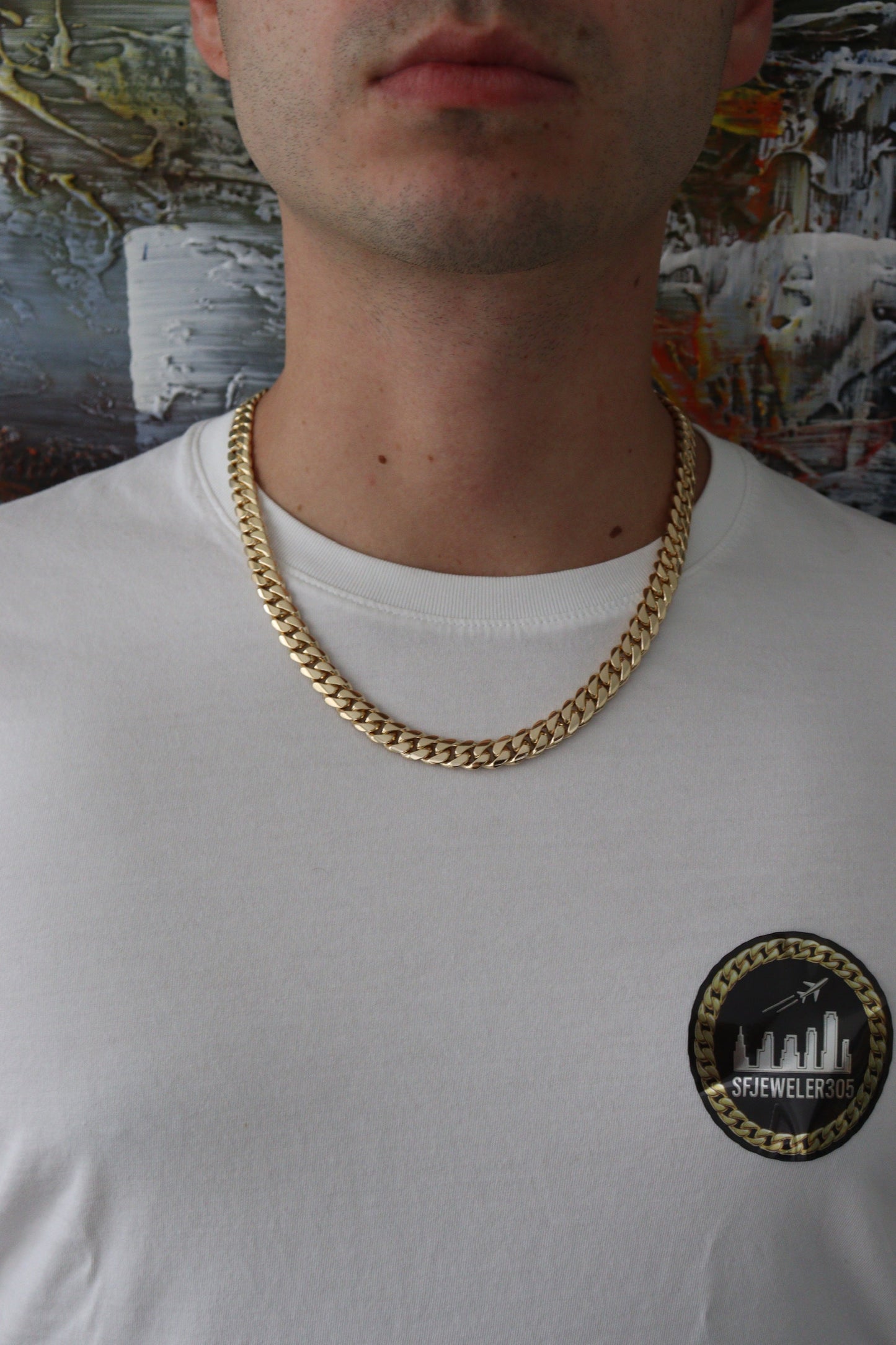10MM Miami Cuban Link Chain – Premium 14k Gold Over .999 Silver