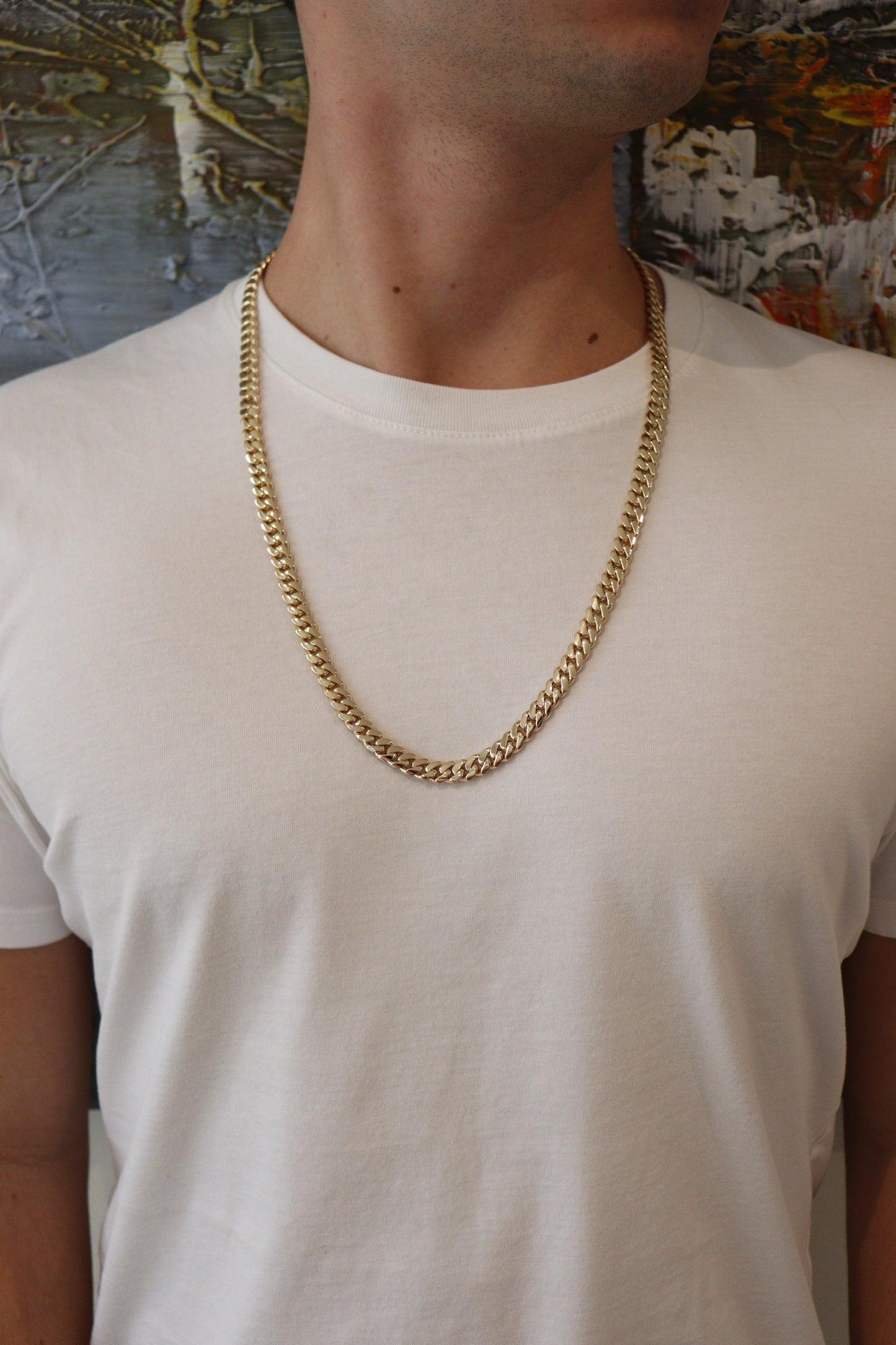 8MM Miami Cuban Link Chain – Premium 14k Gold Over .999 Silver