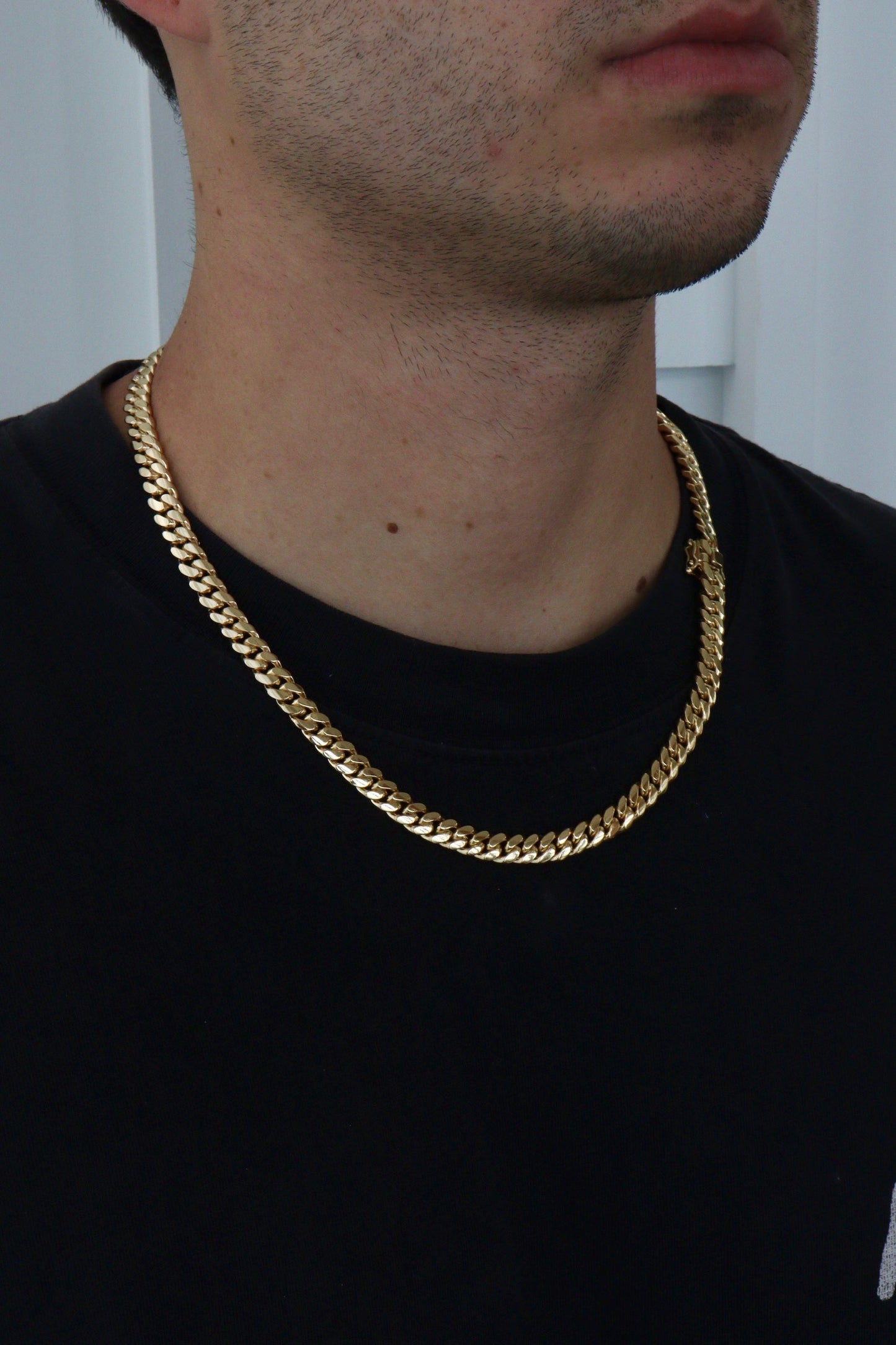 8MM 22” Chain 14K Yellow Gold Over .999 Silver - 96 Grams - Inventory