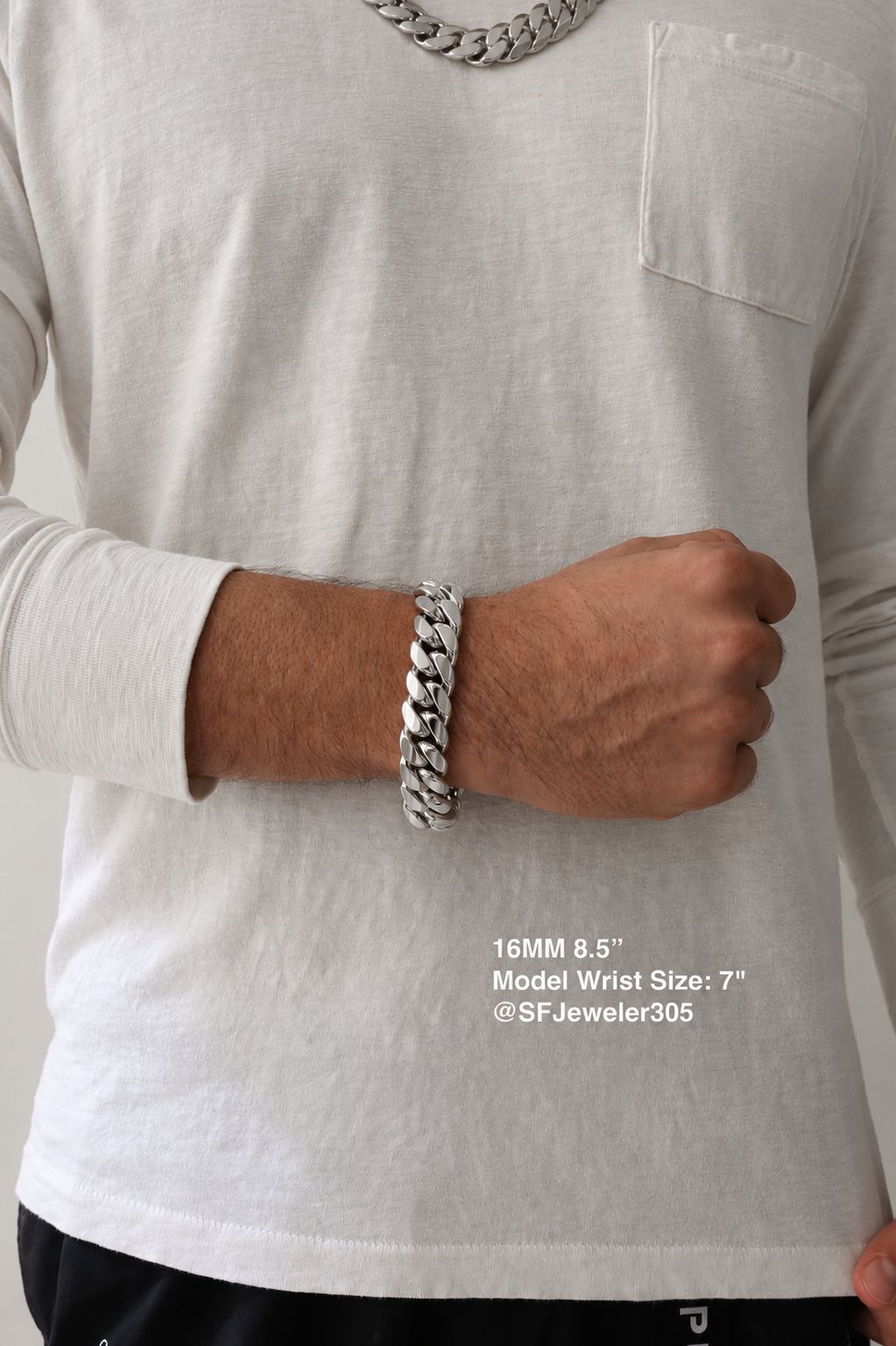 16MM Miami Cuban Link Bracelet – Premium .999 Silver