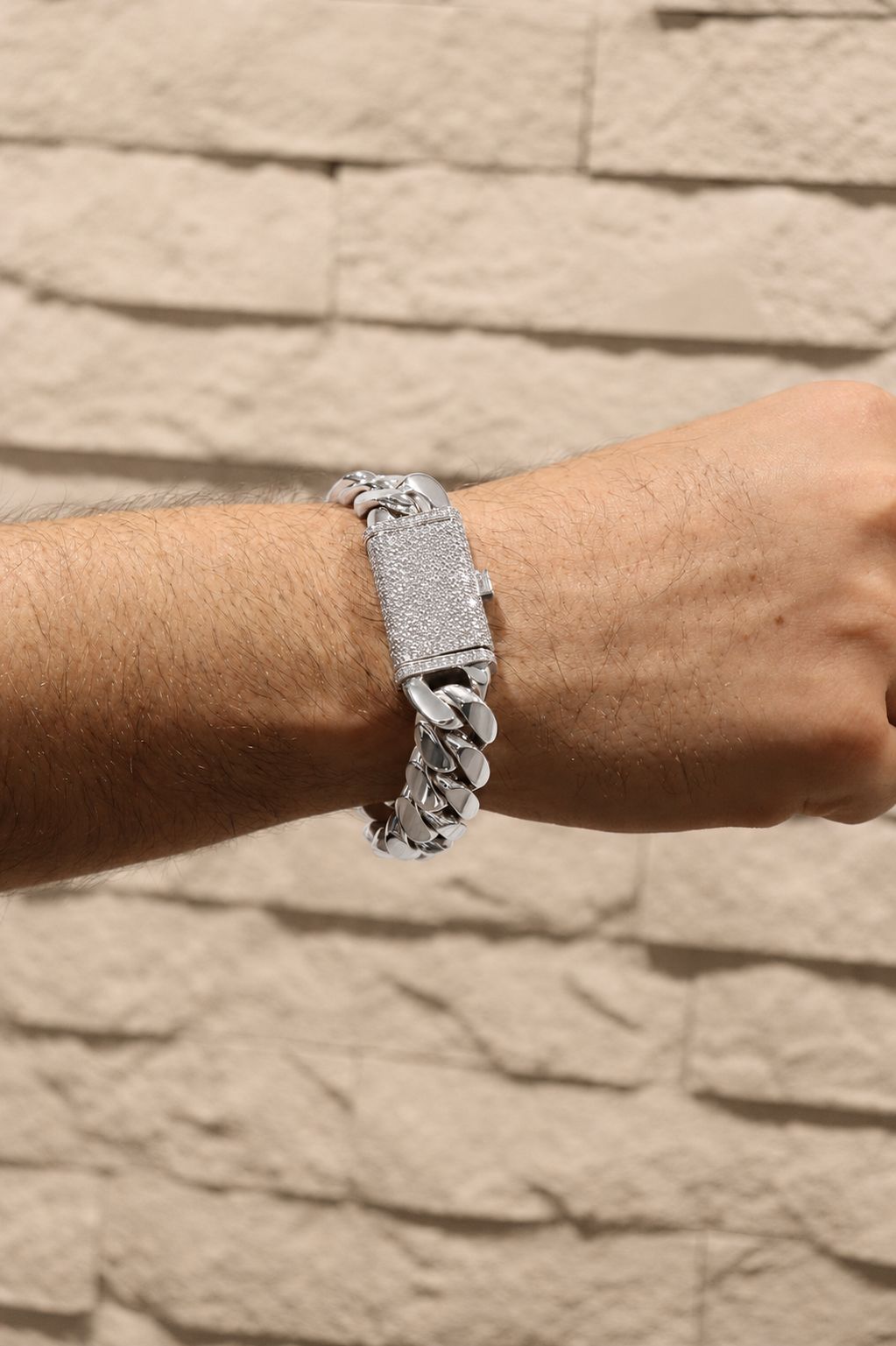 16MM Miami Cuban Link Bracelet – Premium .999 Silver + VVS1 Moissanite Lock