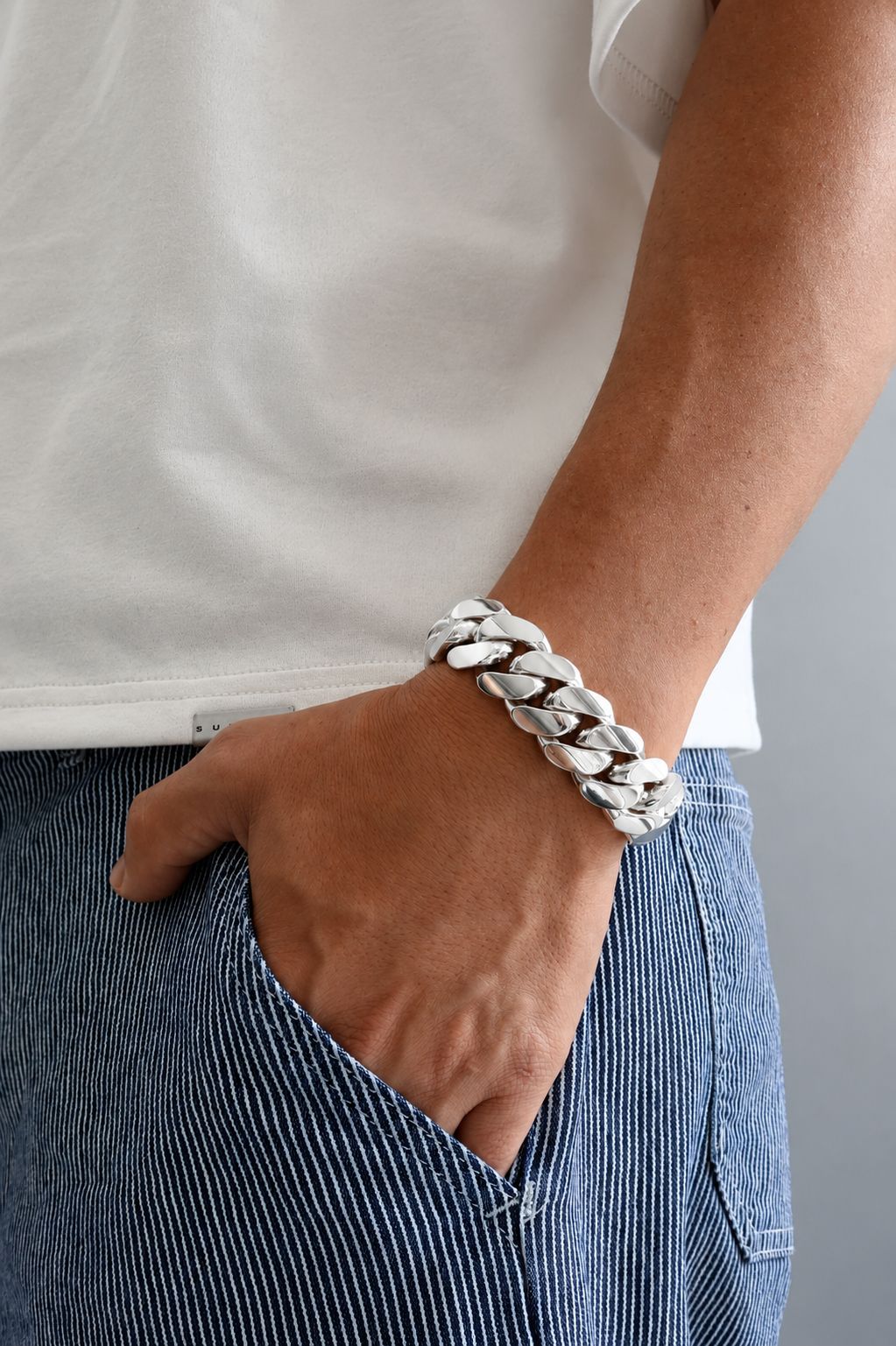 20MM Miami Cuban Link Bracelet – Premium .999 Silver + VVS1 Moissanite Lock
