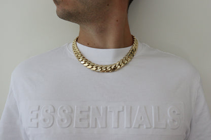 16MM Miami Cuban Link Chain – Premium 14k Gold Over .999 Silver