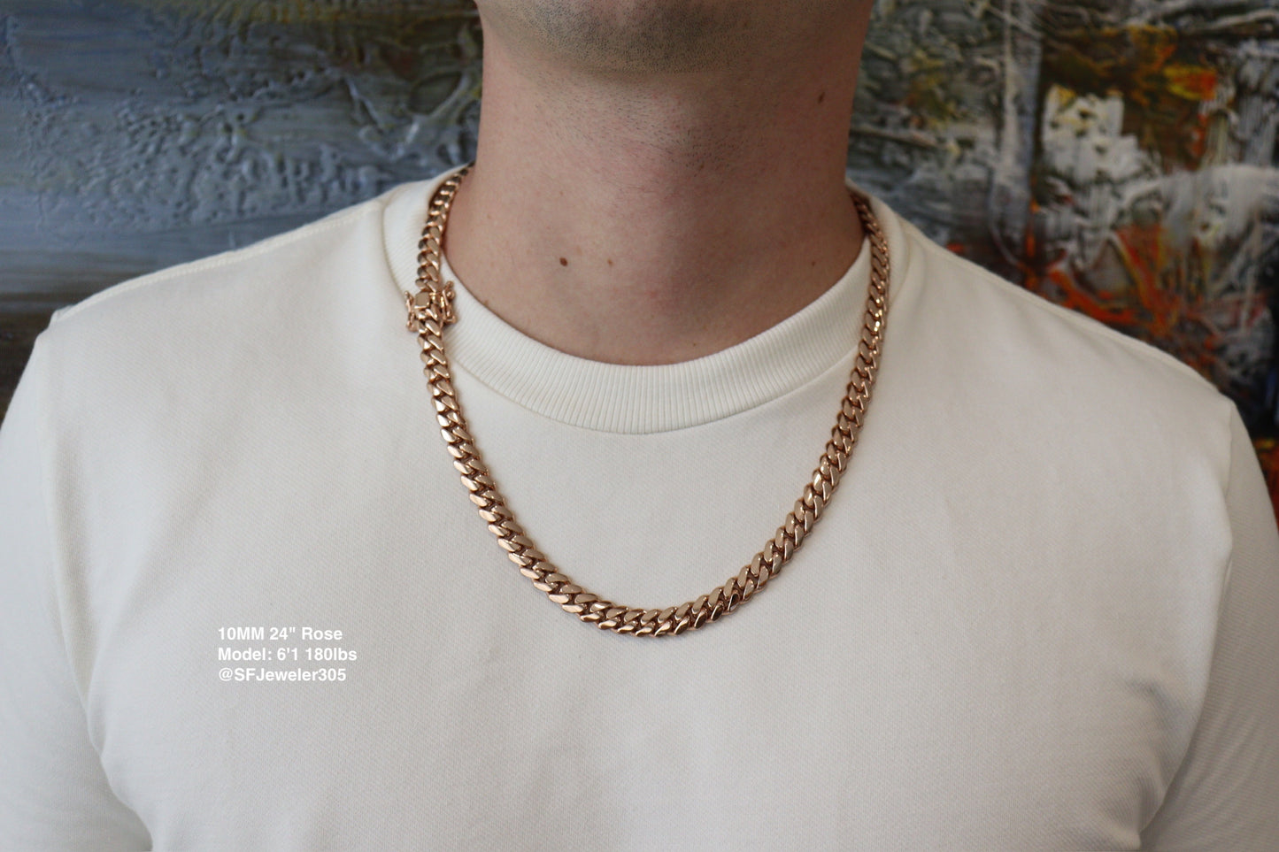 10MM Miami Cuban Link Chain – Premium 14k Gold Over .999 Silver