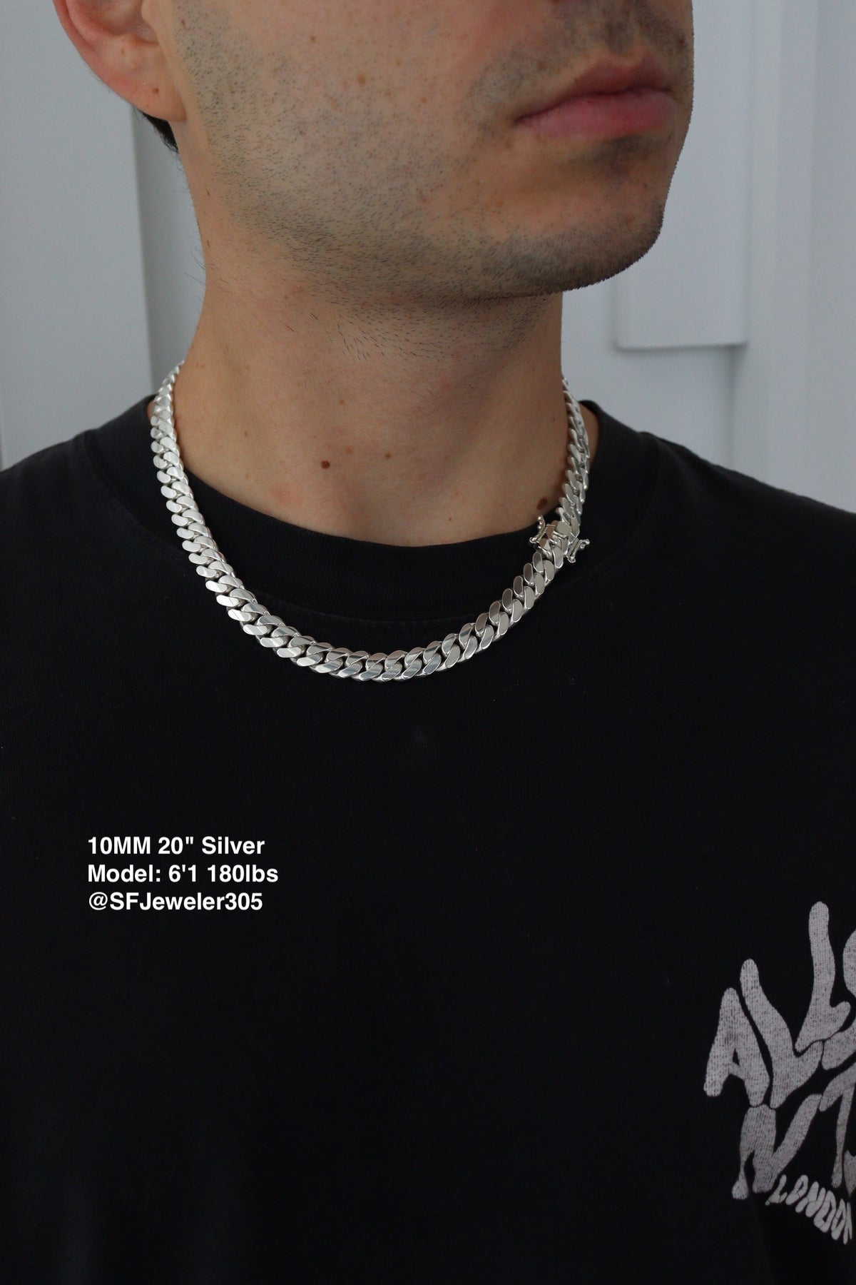 10MM Miami Cuban Link Chain – Premium .999 Silver