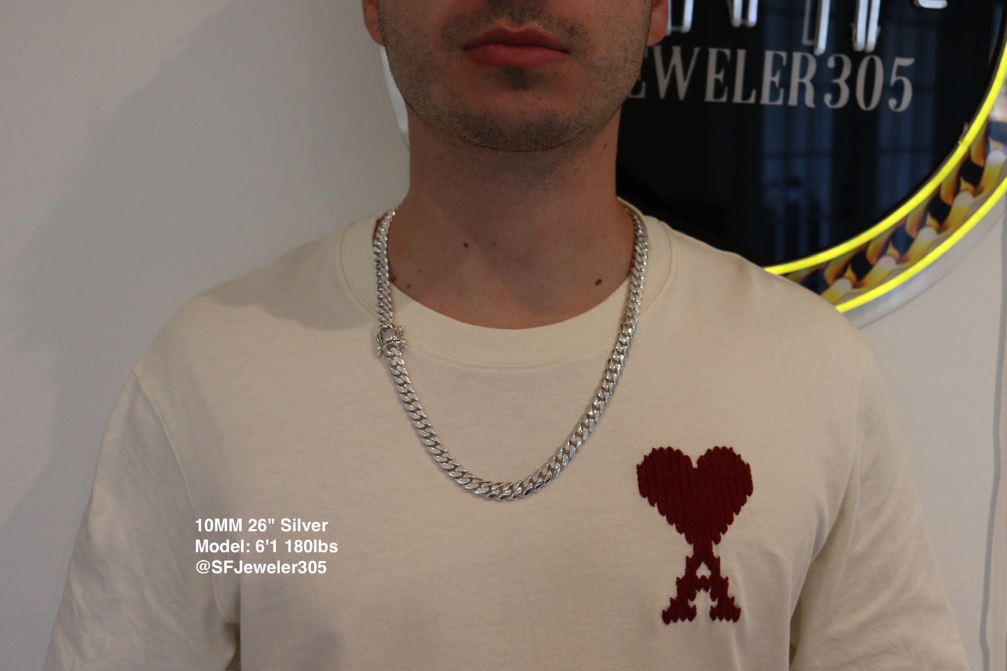 10MM Miami Cuban Link Chain – Premium .999 Silver
