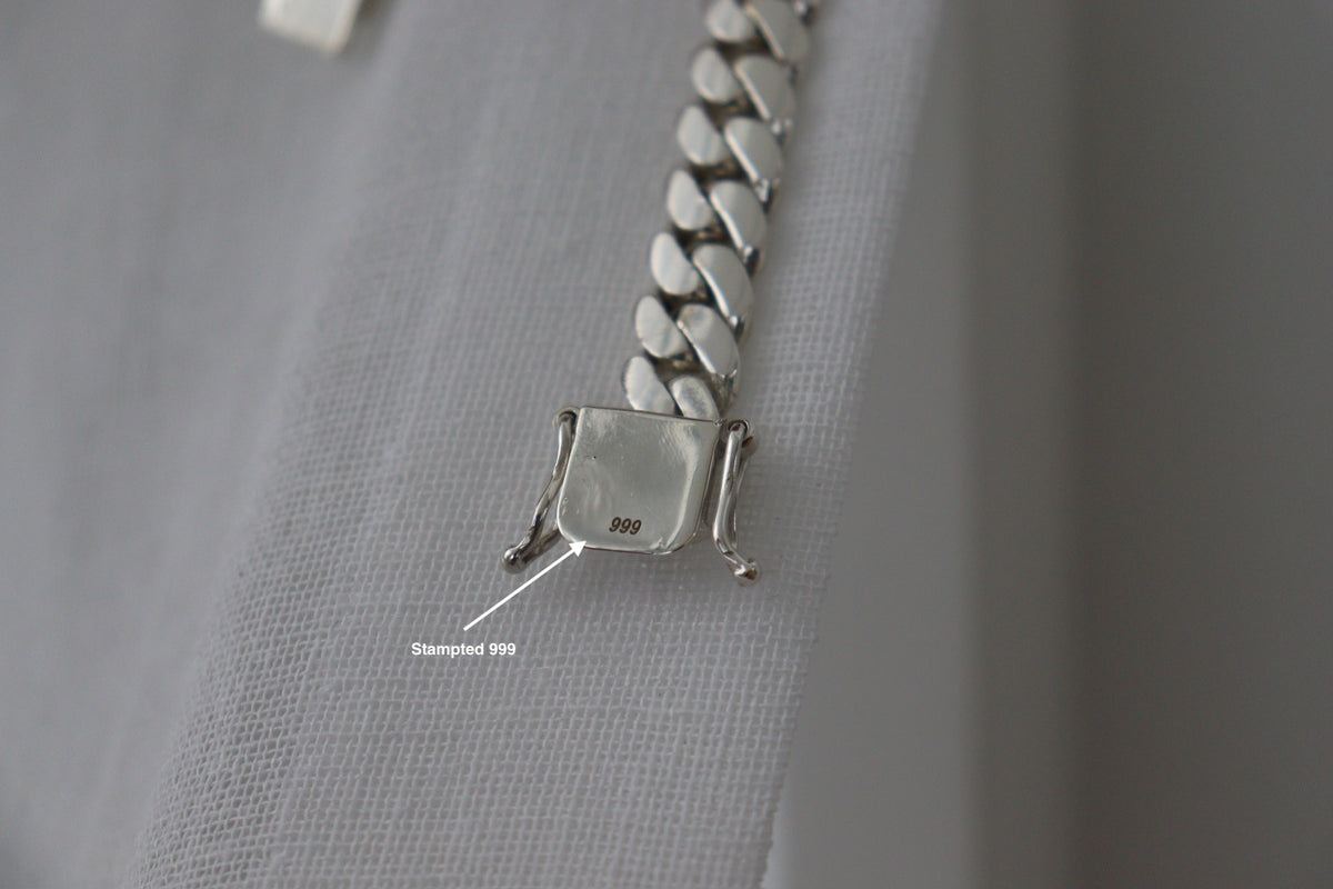 10MM Miami Cuban Link Chain – Premium .999 Silver