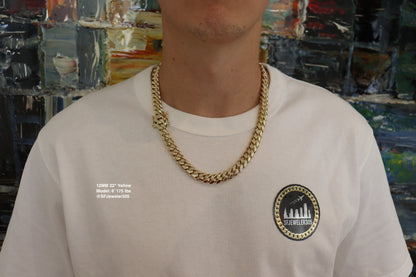 12MM Miami Cuban Link Chain – Premium 14k Gold Over .999 Silver