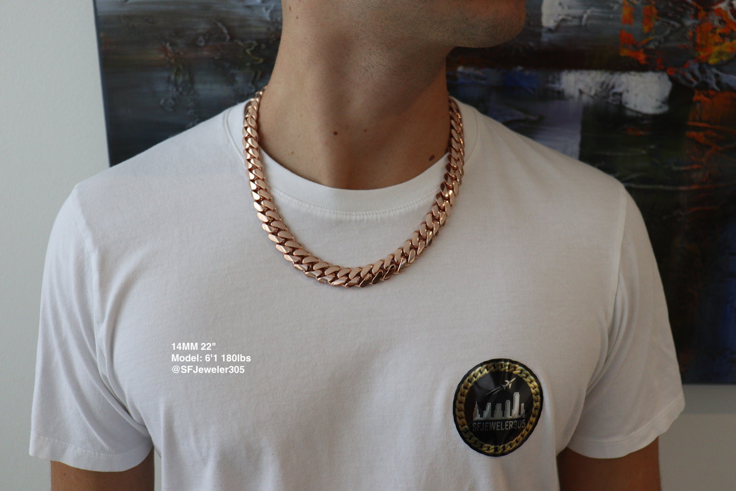 14MM Miami Cuban Link Chain – Premium 14k Gold Over .999 Silver