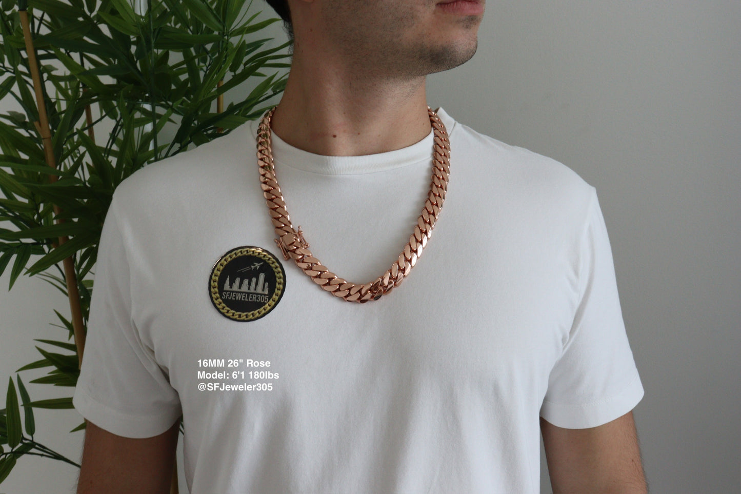16MM Miami Cuban Link Chain – Premium 14k Gold Over .999 Silver