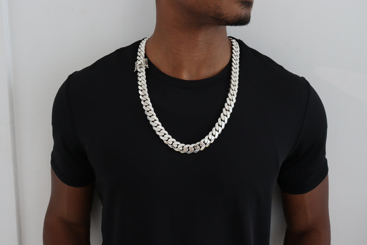 16MM Miami Cuban Link Chain – Premium .999 Silver