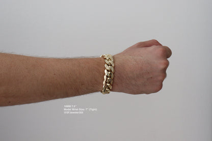 16MM Miami Cuban Link Bracelet – Premium 14k Gold Over .999 Silver