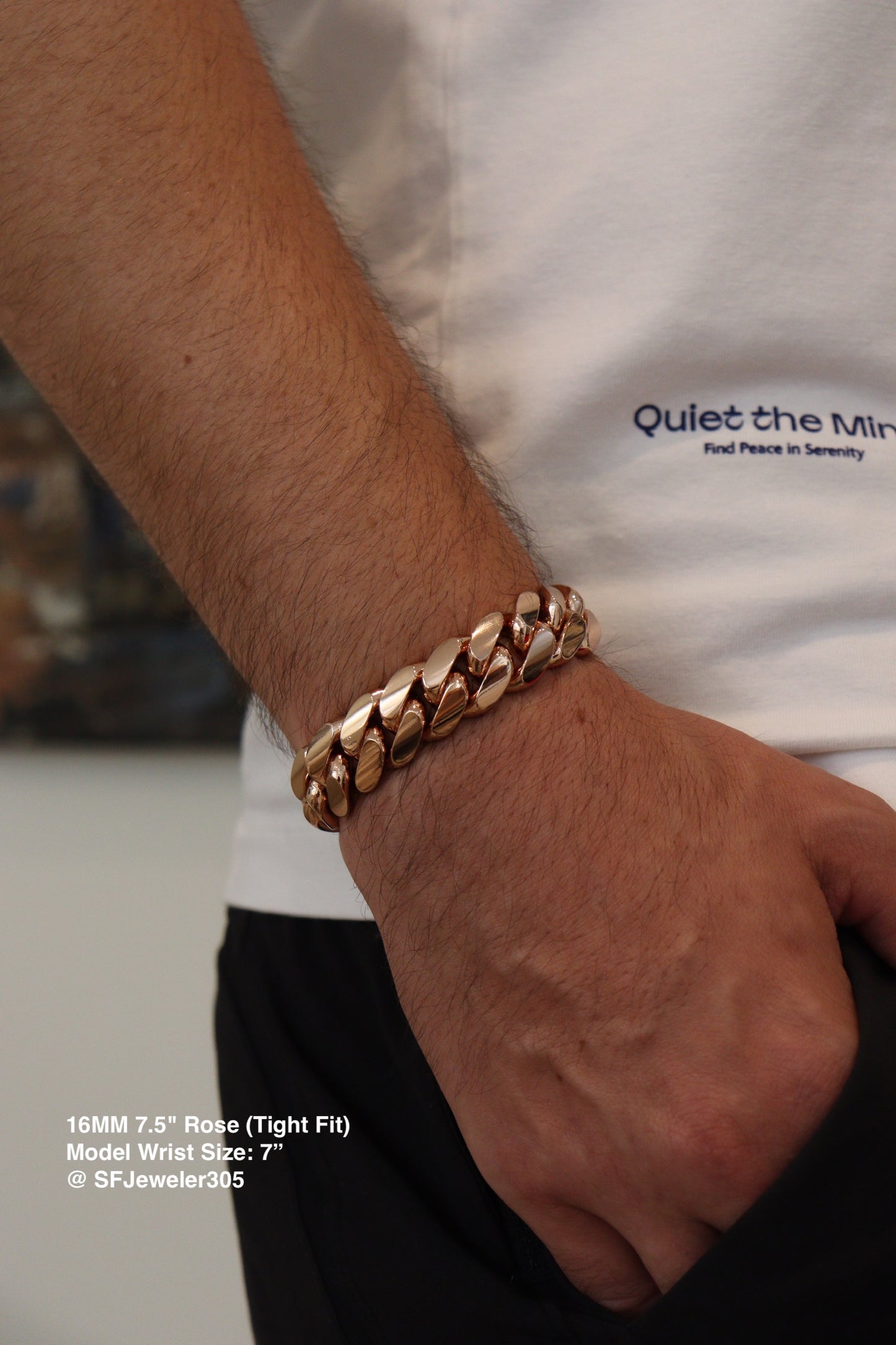 16MM Miami Cuban Link Bracelet – Premium 14k Gold Over .999 Silver