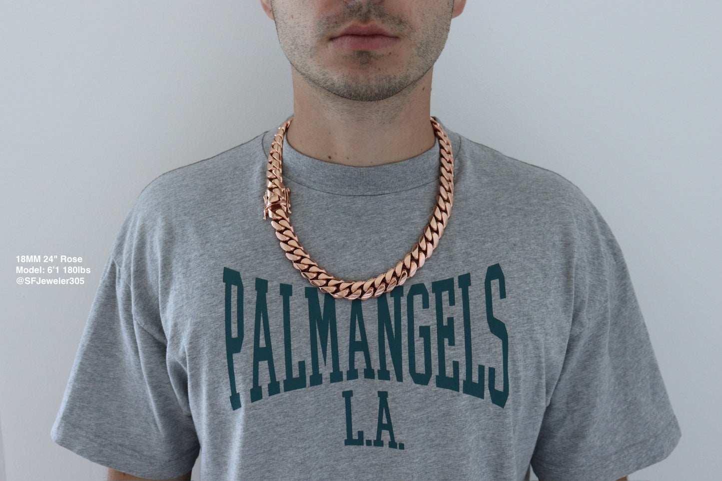 18MM Miami Cuban Link Chain – Premium 14k Gold Over .999 Silver