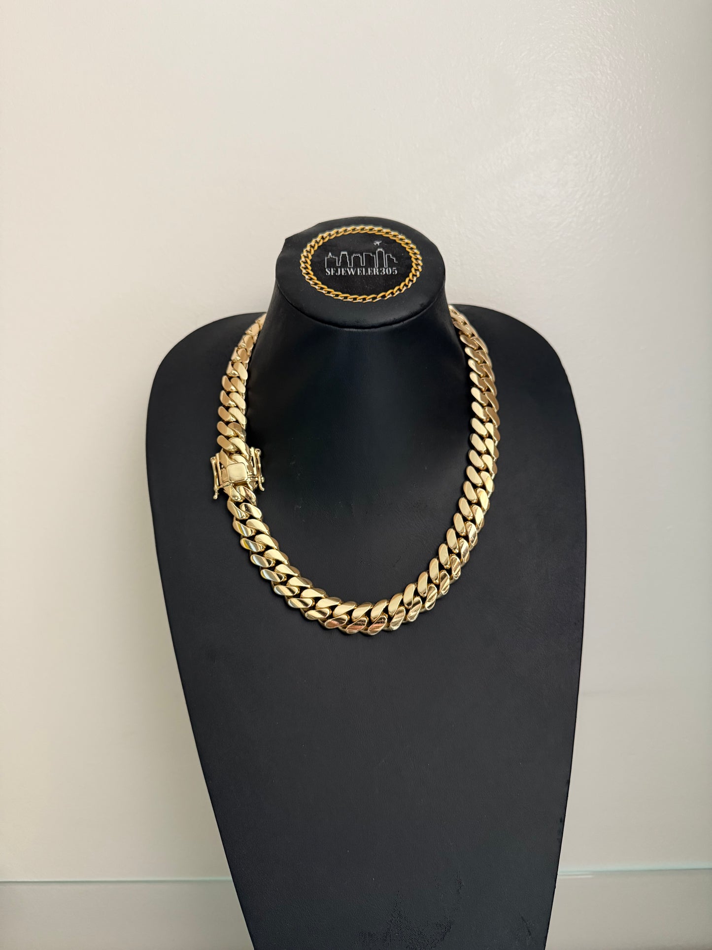 16MM 22” Chain 14K Yellow Gold Over .999 Silver - 342 Grams - Inventory