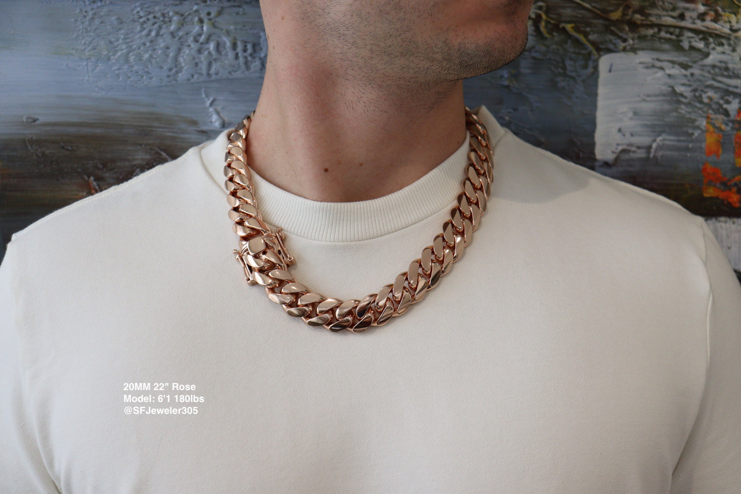 20MM Miami Cuban Link Chain – Premium 14k Gold Over .999 Silver