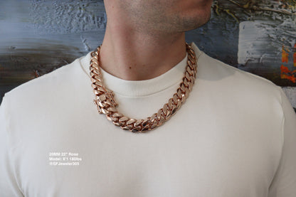 20MM Miami Cuban Link Chain – Premium 14k Gold Over .999 Silver