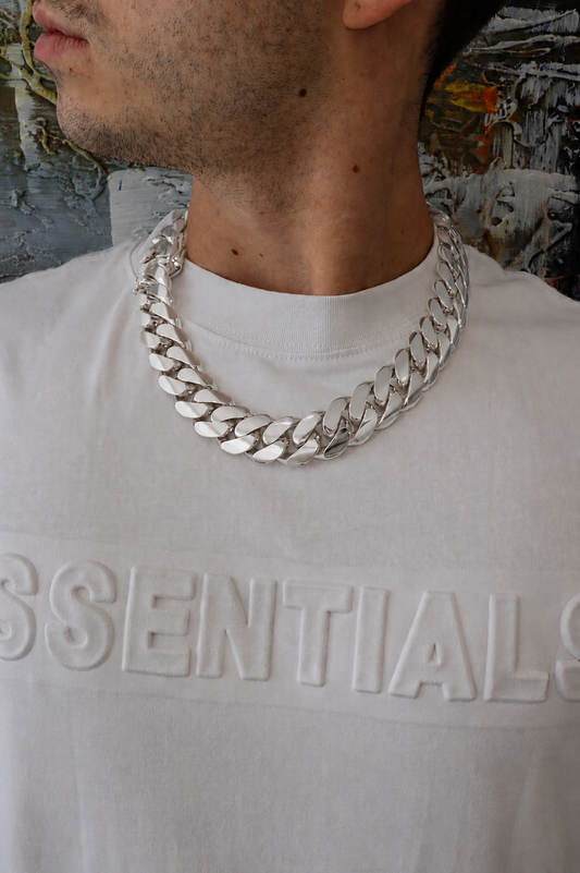 22MM Miami Cuban Link Chain – Premium .999 Silver