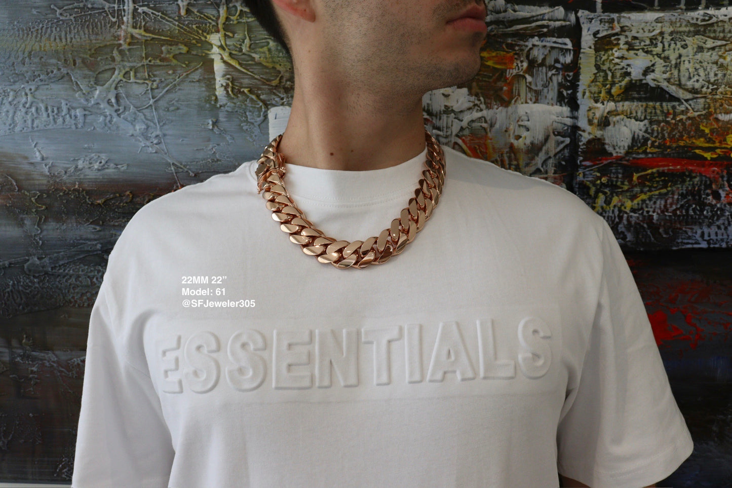 22MM Miami Cuban Link Chain – Premium 14k Gold Over .999 Silver