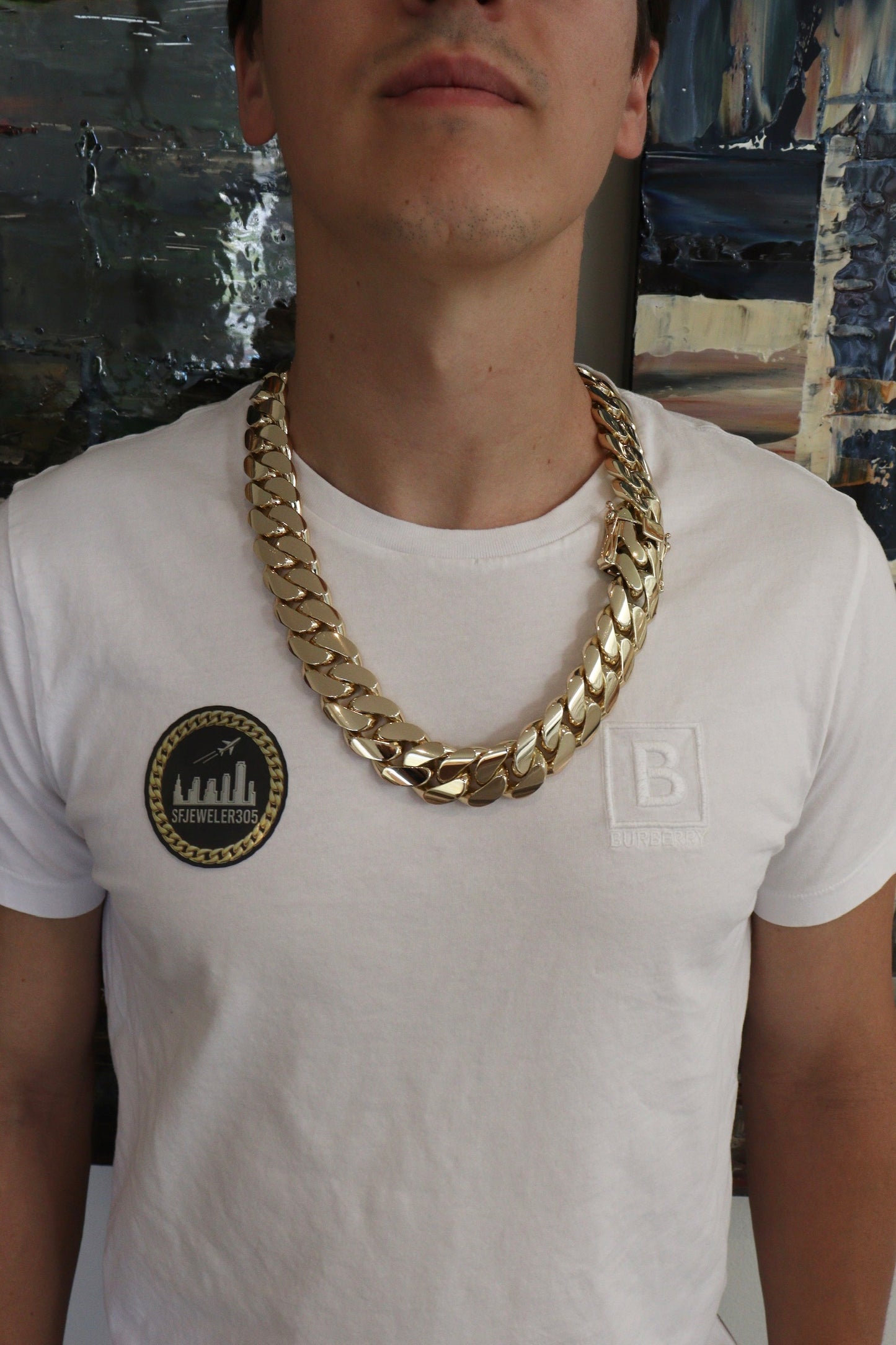 24MM Miami Cuban Link Chain – Premium 14k Gold Over .999 Silver