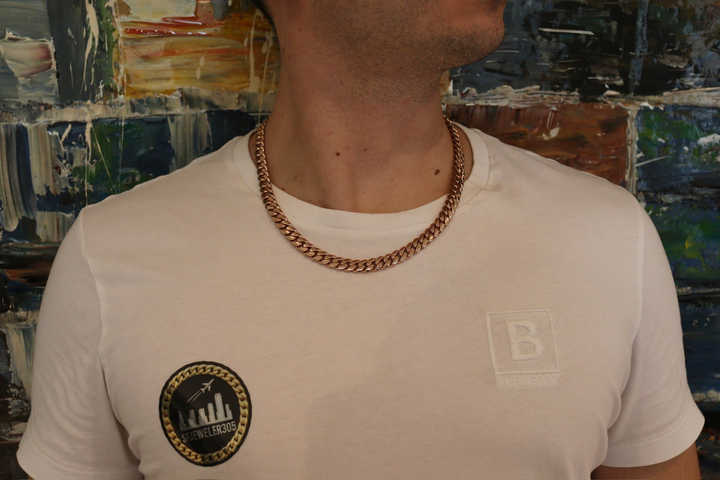 10MM Miami Cuban Link Chain – Premium 14k Gold Over .999 Silver