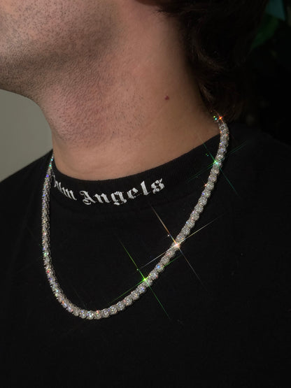 6MM 14K Gold Over Silver Tennis Chain