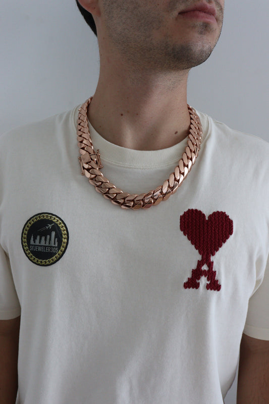 20MM Miami Cuban Link Chain – Premium 14k Gold Over .999 Silver