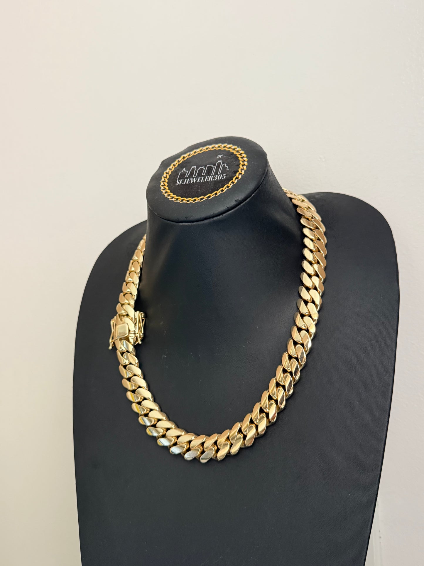 16MM 22” Chain 14K Yellow Gold Over .999 Silver - 342 Grams - Inventory