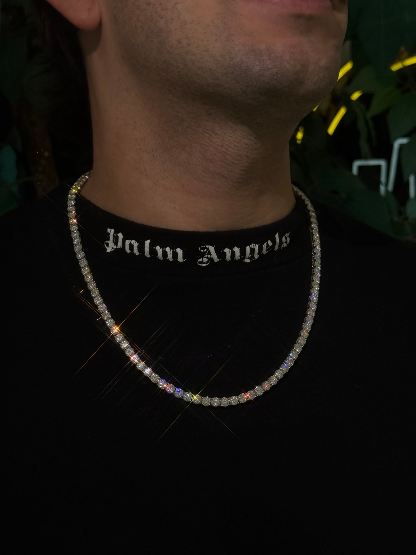 5MM 14K Gold Over Silver Tennis Chain