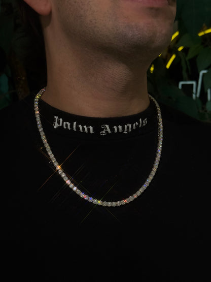 5MM 14K Gold Over Silver Tennis Chain