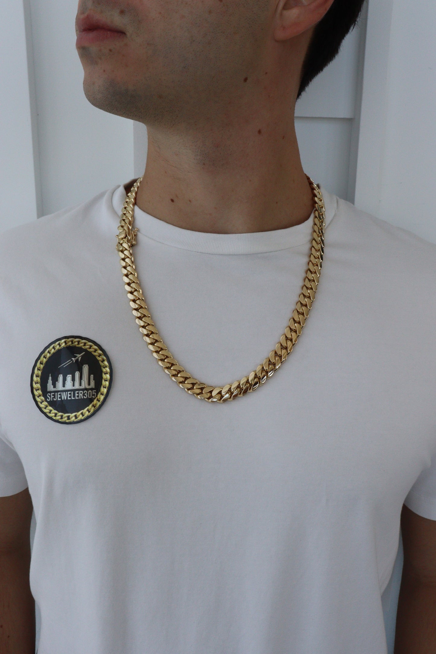 12MM Miami Cuban Link Chain – Premium 14k Gold Over .999 Silver