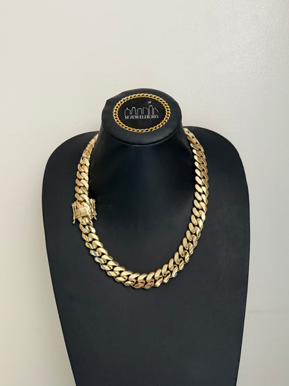 16MM 22” Chain 14K Yellow Gold Over .999 Silver - 342 Grams - Inventory