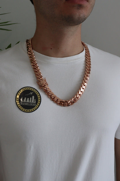 16MM Miami Cuban Link Chain – Premium 14k Gold Over .999 Silver