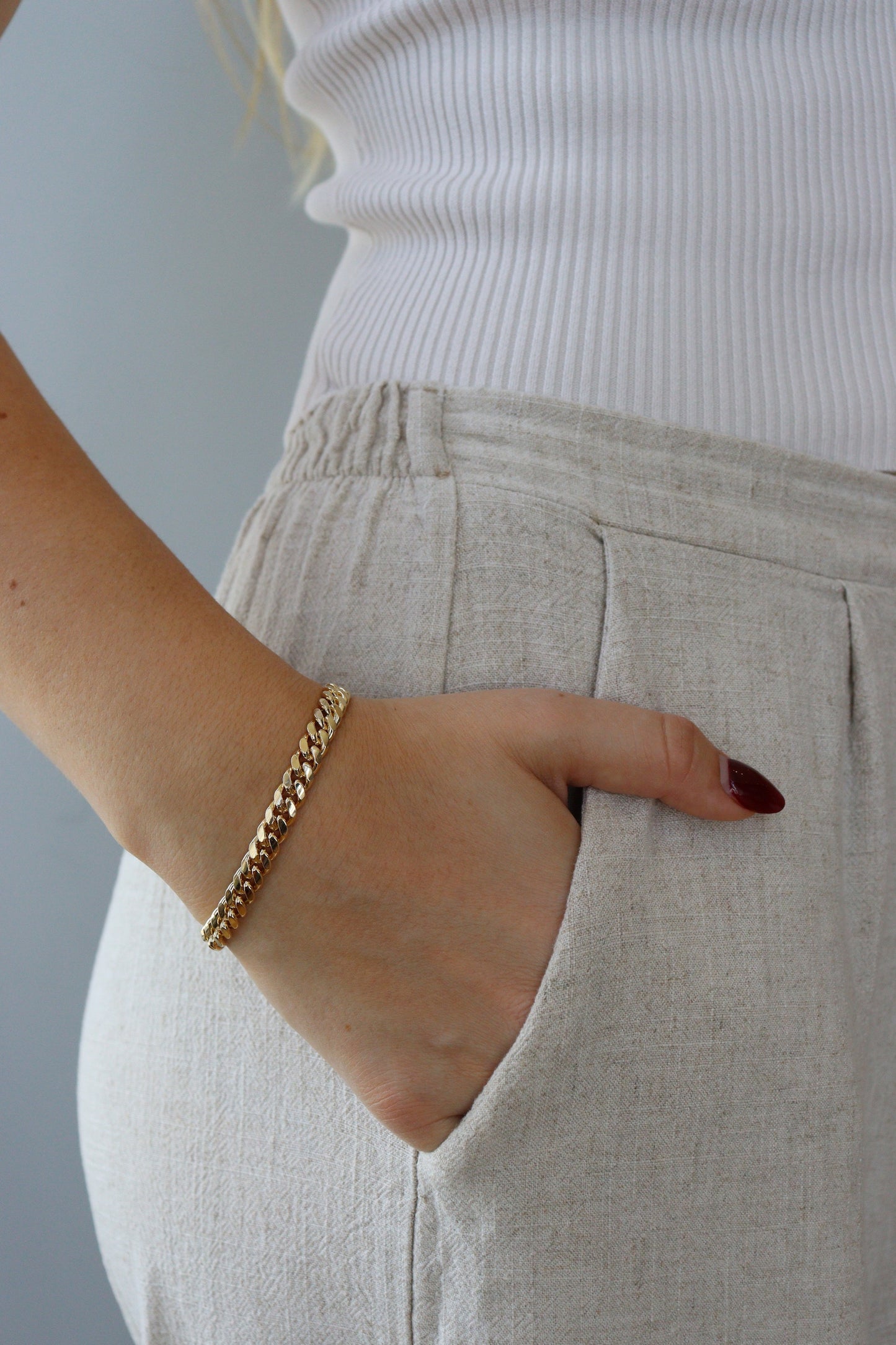 6MM Miami Cuban Link Bracelet – Premium 14k Gold Over Silver