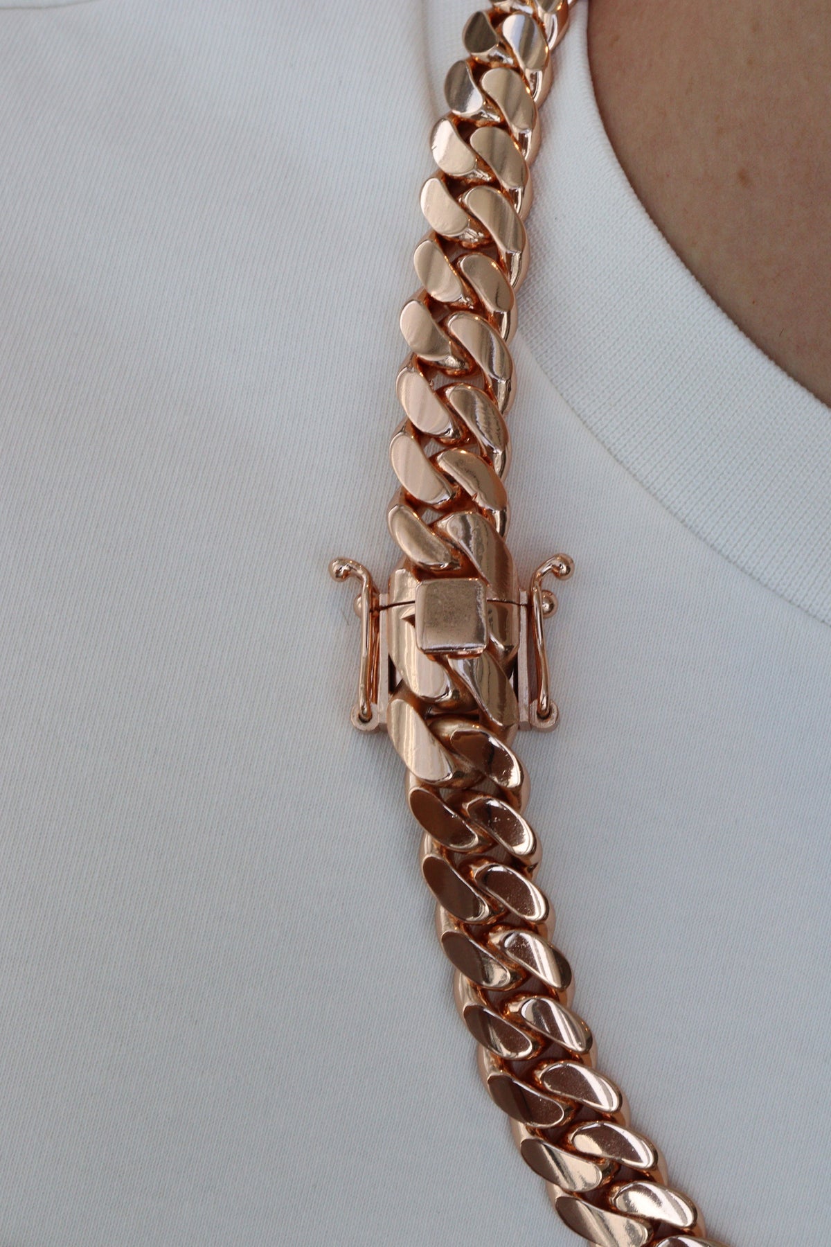 14MM Miami Cuban Link Chain – Premium 14k Gold Over .999 Silver