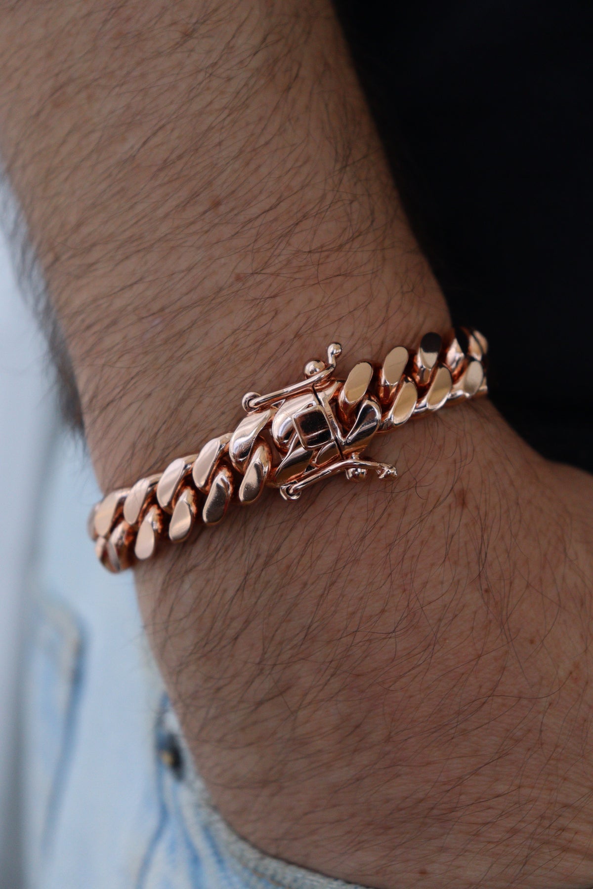 12MM Miami Cuban Link Bracelet – Premium 14k Gold Over .999 Silver