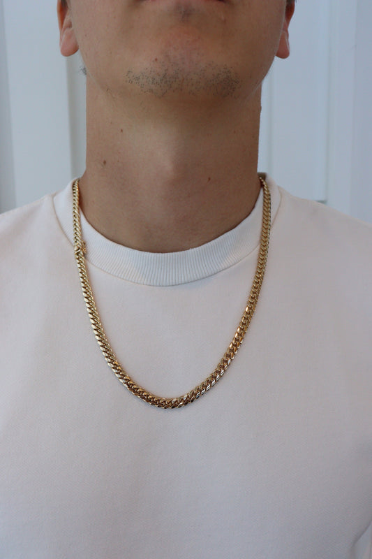 6MM Miami Cuban Link Chain – Premium 14k Gold Over Silver