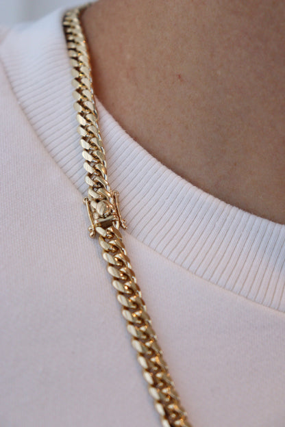 6MM Miami Cuban Link Chain – Premium 14k Gold Over Silver