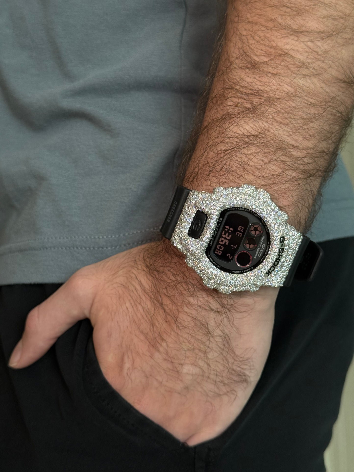 G-SHOCK (41MM) + VVS1 Moissnaite Stones