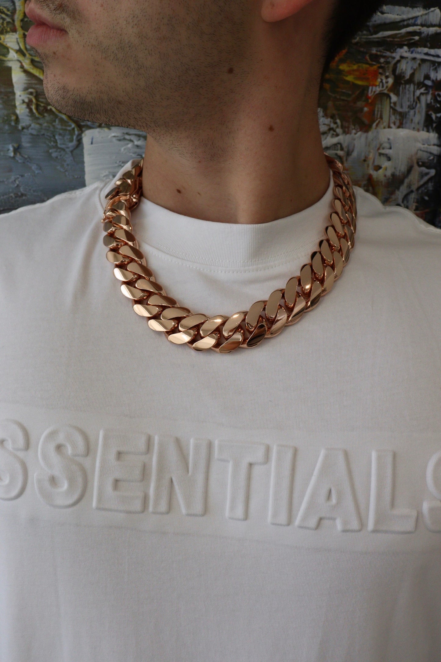 22MM Miami Cuban Link Chain – Premium 14k Gold Over .999 Silver