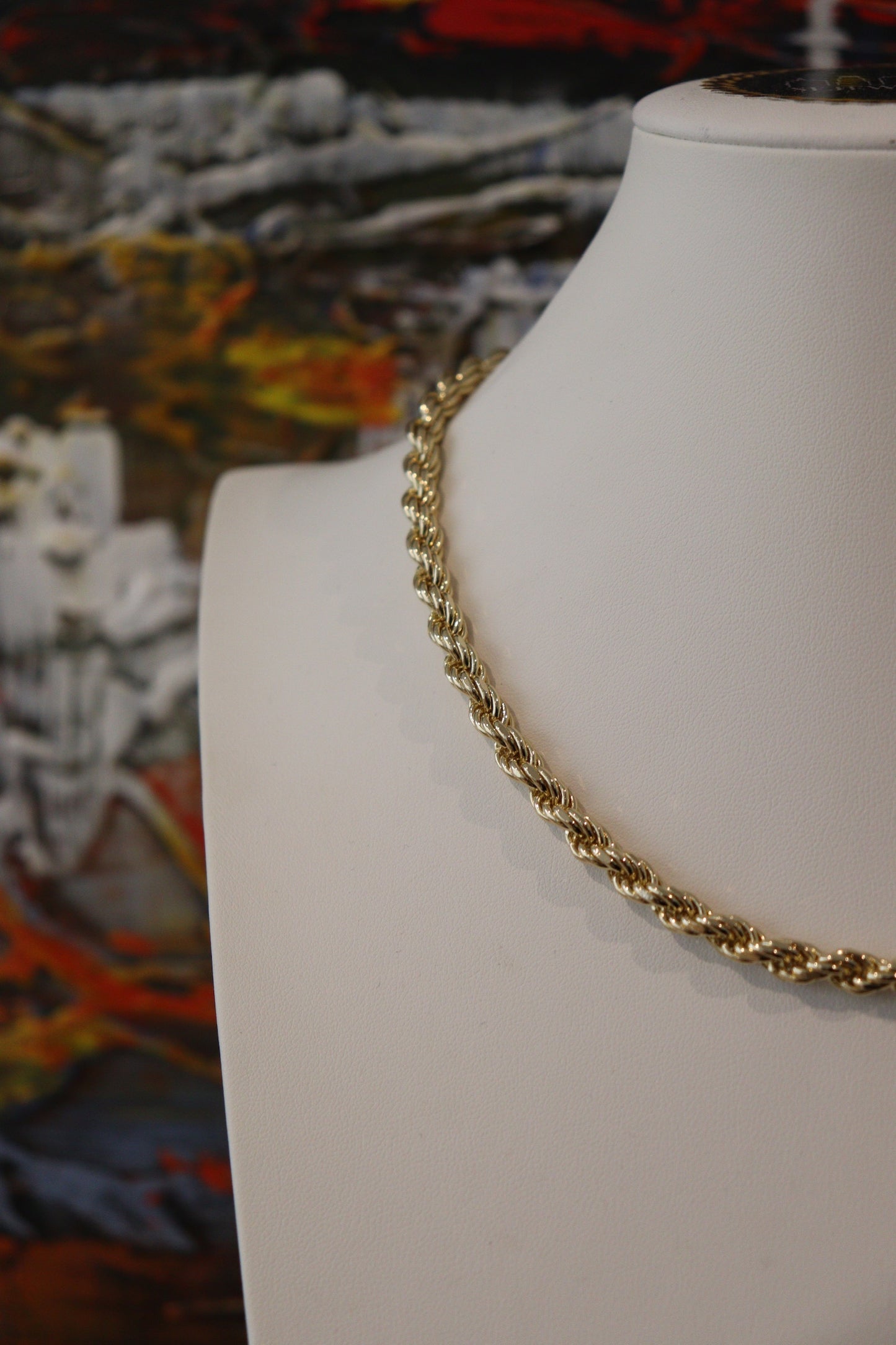 4MM Rope Chain – Premium 14k Gold Over Silver