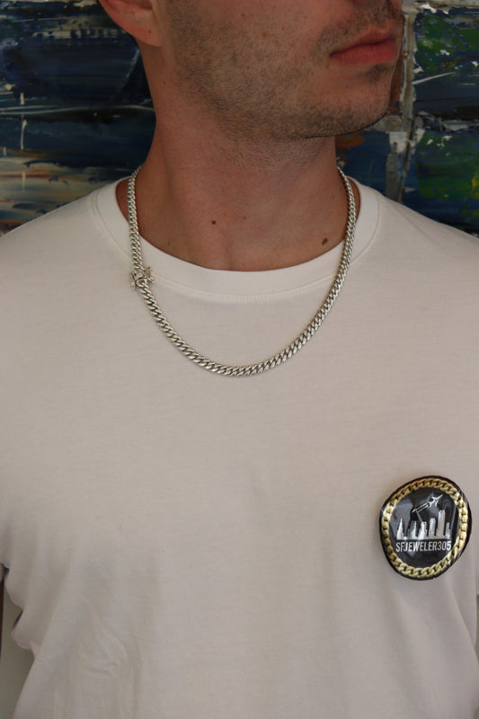 6MM Miami Cuban Link Chain – Premium .950 Silver