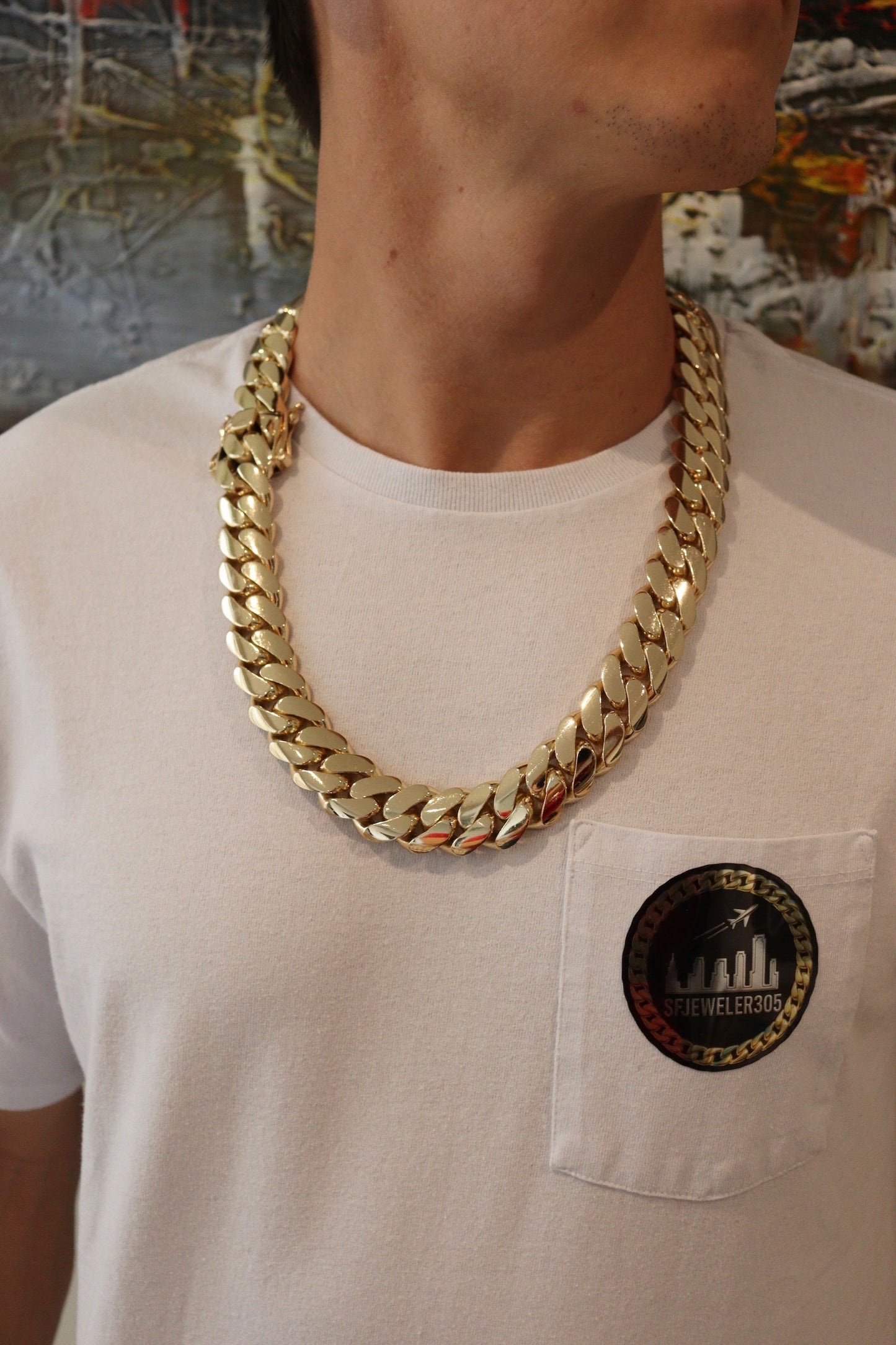 20MM Miami Cuban Link Chain – Premium 14k Gold Over .999 Silver